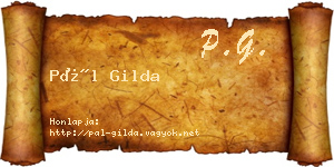 Pál Gilda névjegykártya